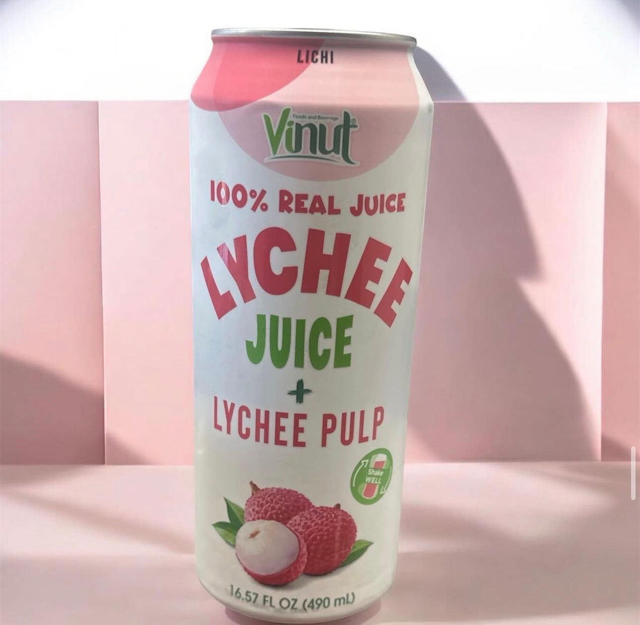Vinut 100% Lychee Juice W Pulp 24/16.57oz