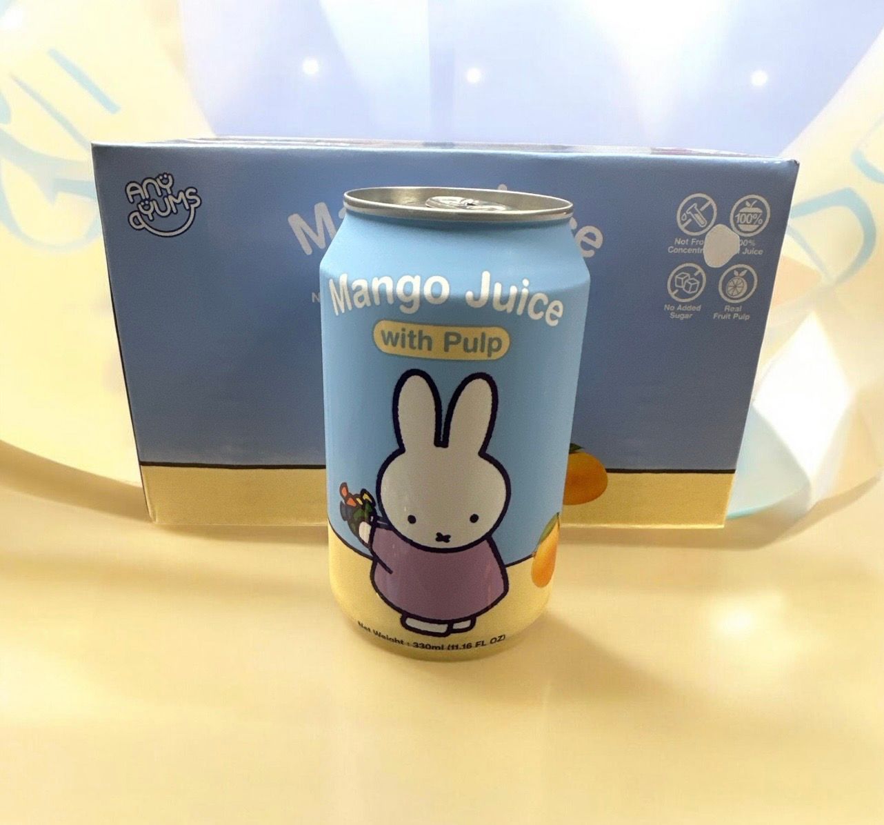 Miffy Juice with Puple 24/330 ml Mango