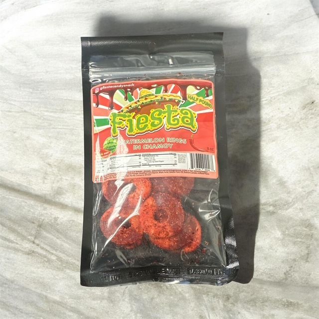 Fiesta Watermelon Rings in Chamoy 12/8oz