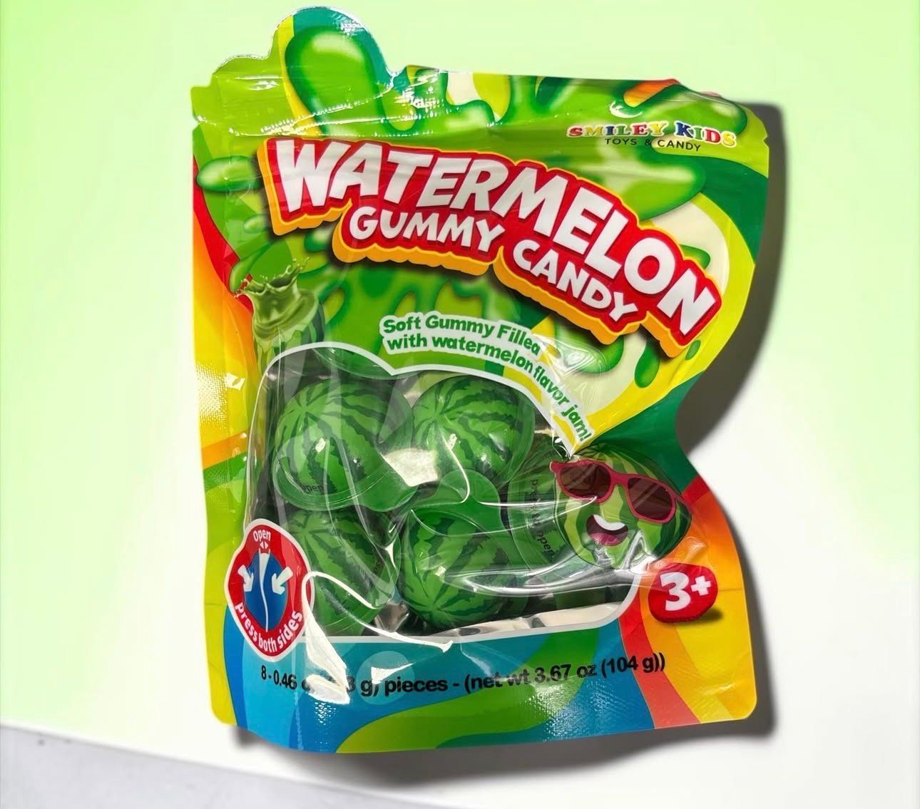 Smiley Kids Watermelon Gummy Candy 8ct