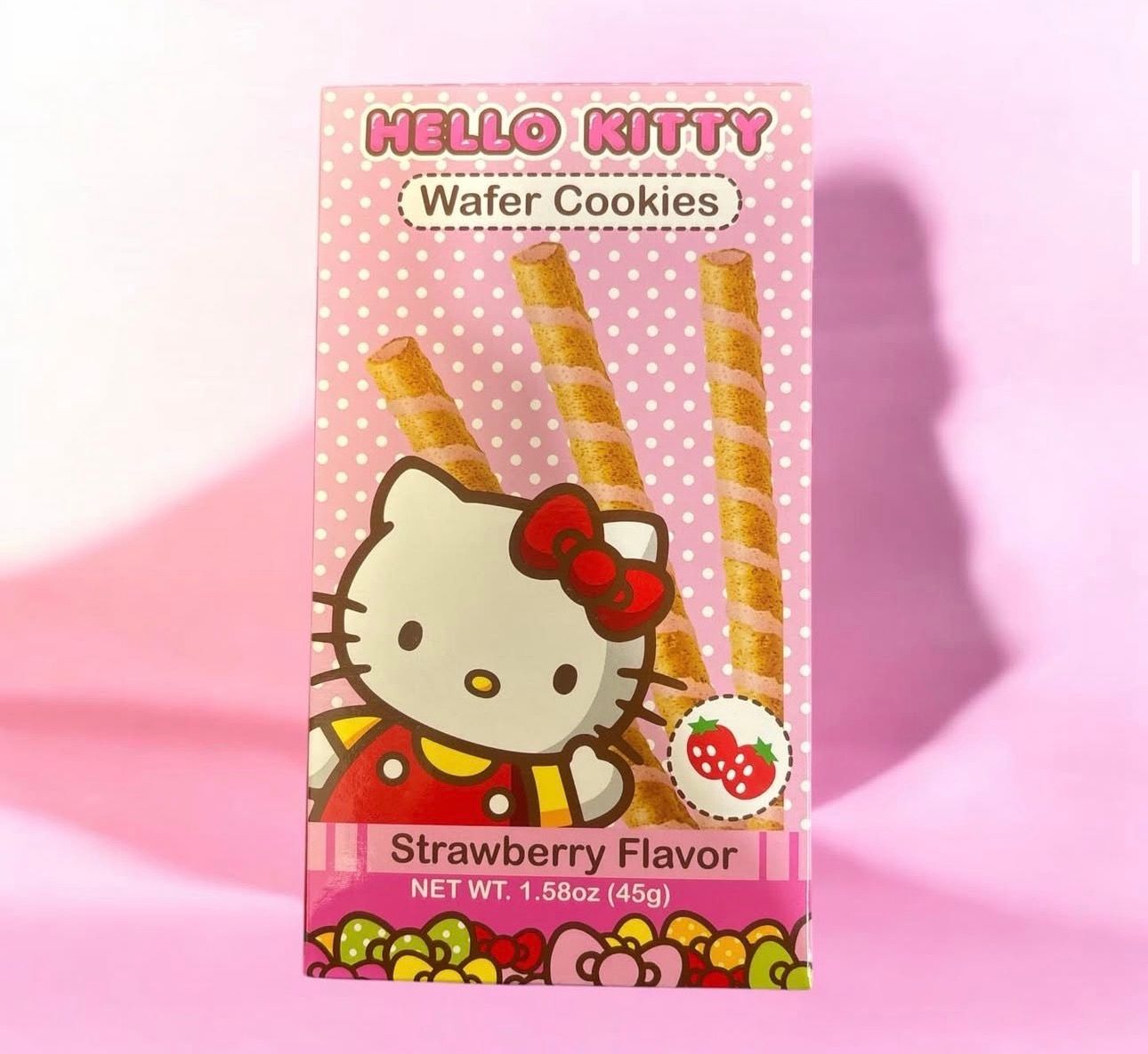 Hello Kitty Wafer Cookies Strawberry 12ct