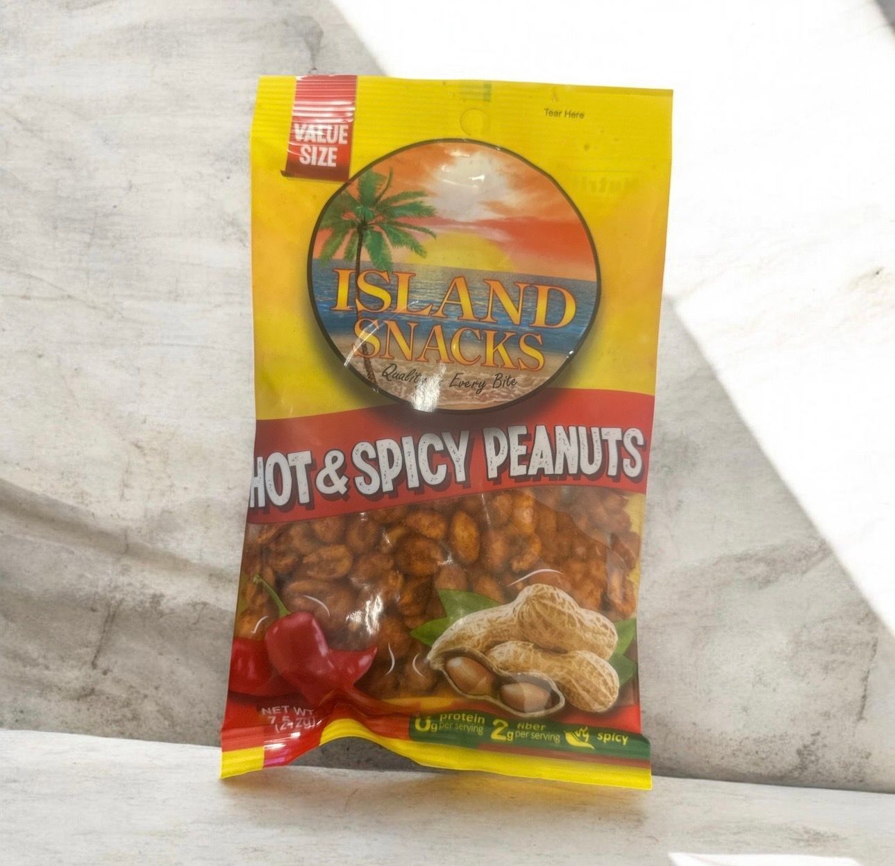 Island Snack 212g Hot & Spicy Peanuts