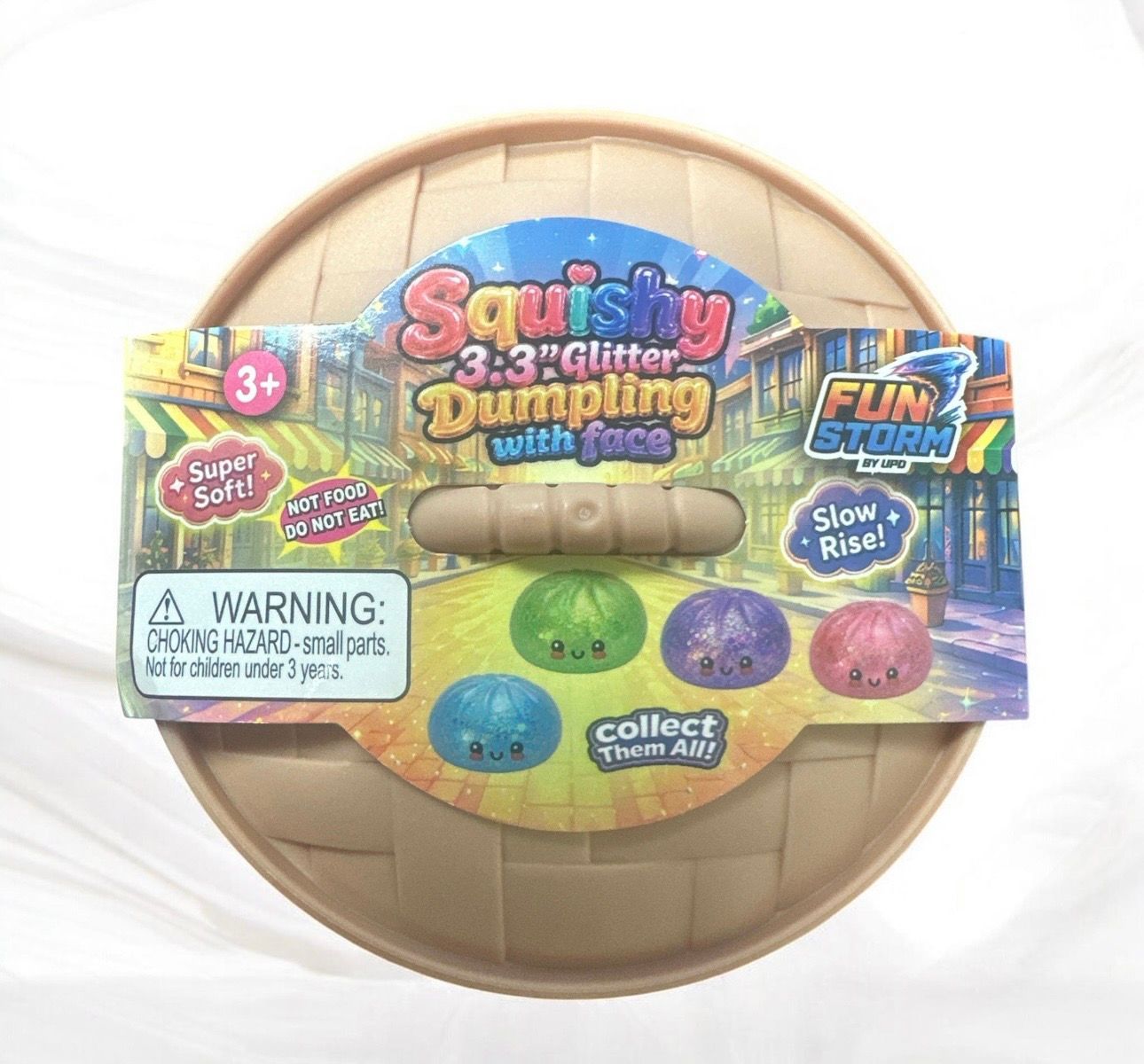 Fun Storm Squishy 3.3" Glitter 12ct