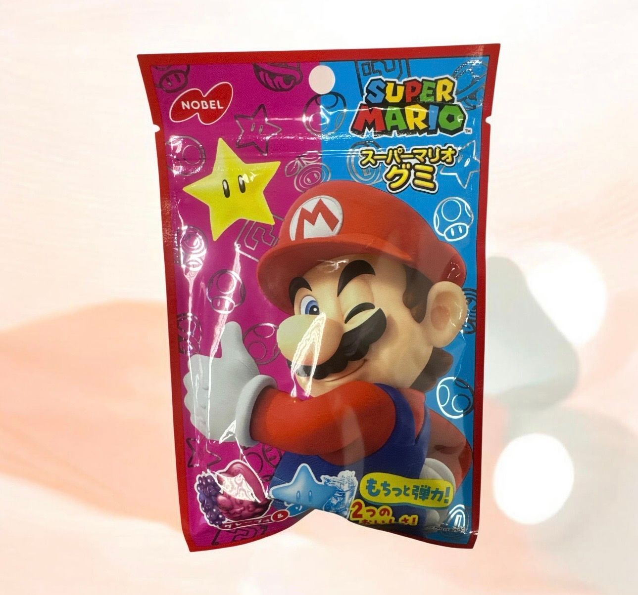 Super Mario Gummy Cola & Melon Soda 6ct
