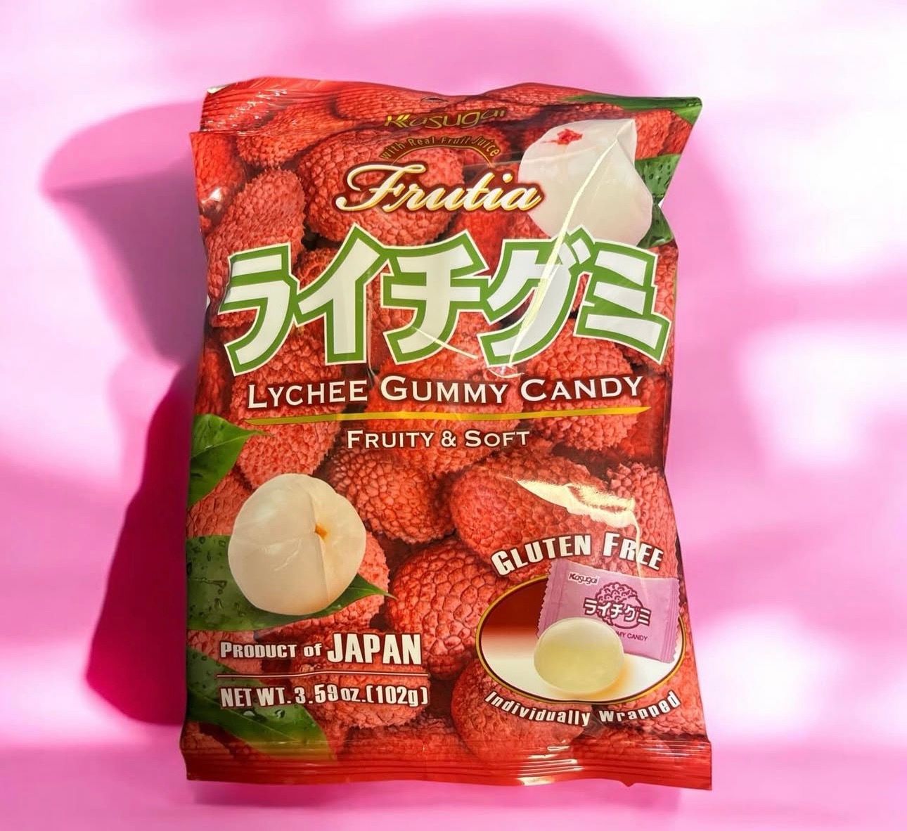 Kasugai Lychee Gummy 12/102g