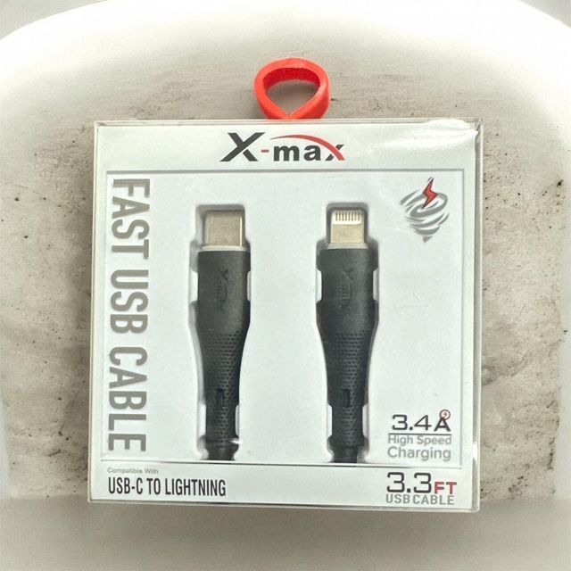 X-Max USB Type C to Lighting 10/3.3ft