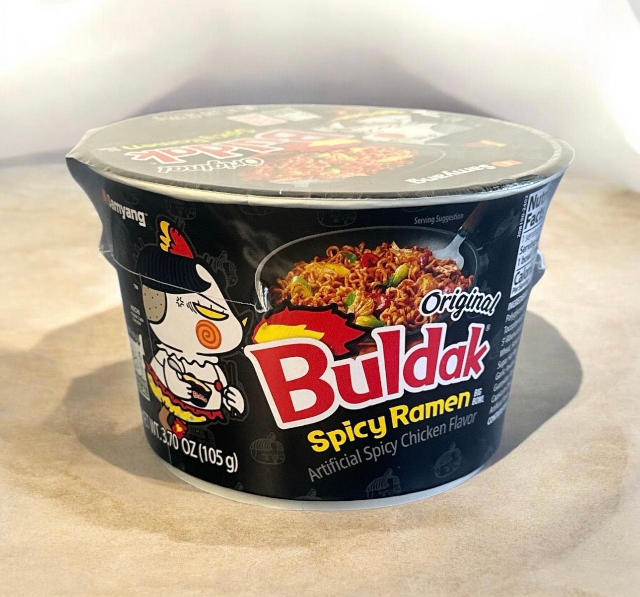Buldak Noodle Big Cup 6/80g Spicy Chicken Ramen Original