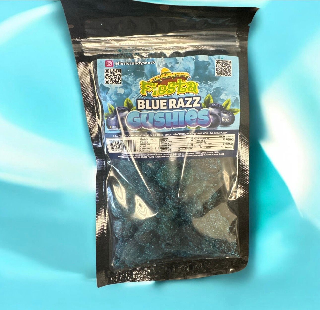 Fiesta Blue Razz Gushies 12/5oz