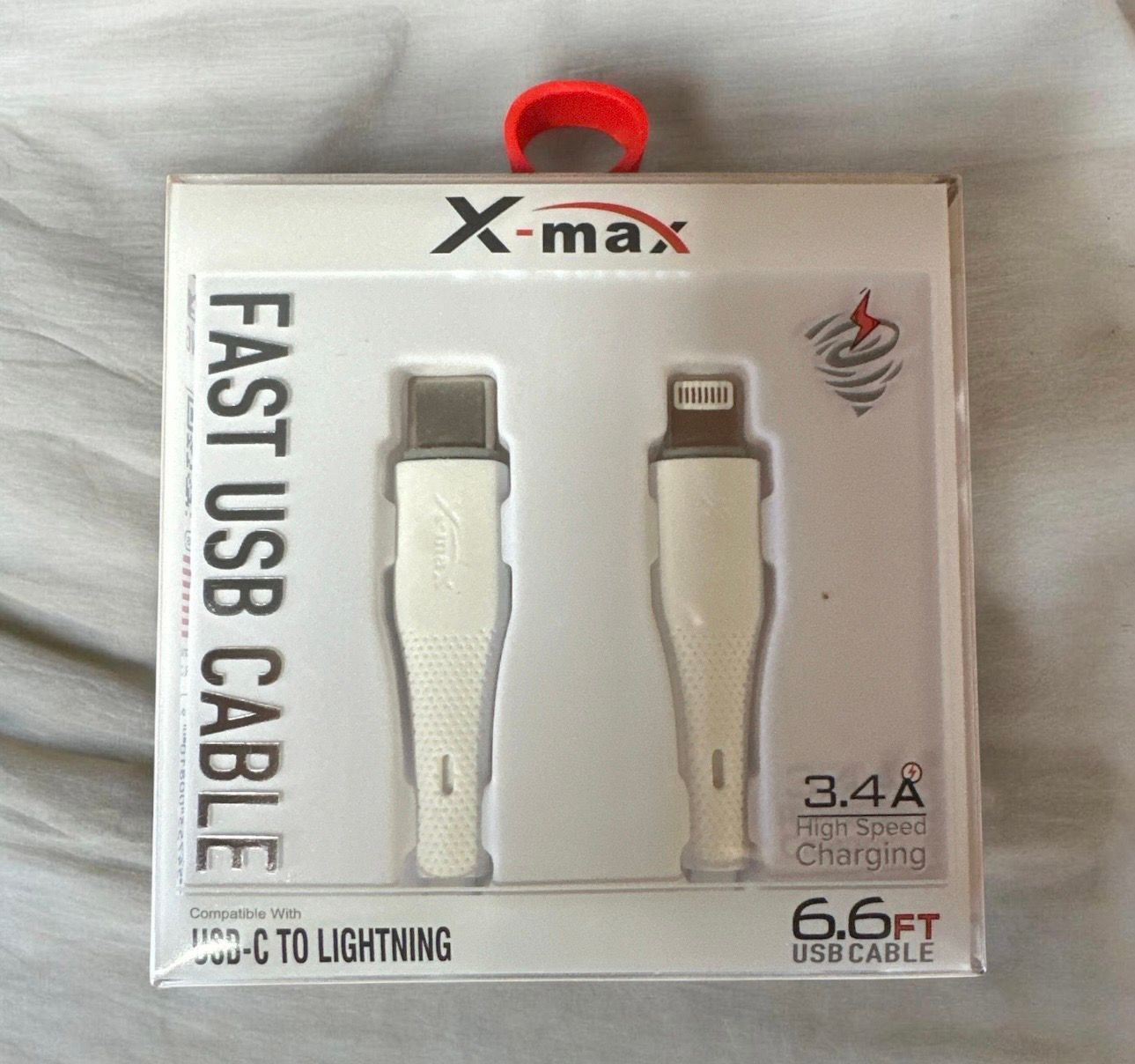 X-Max USB Cable Type C to Lighting 10/6.6ft