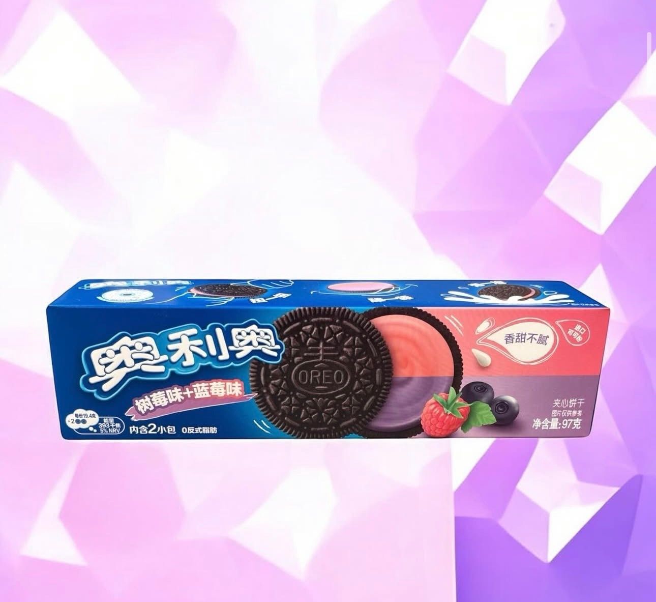 Oreo Blueberry & Raspberry Sandwich Cookie 24/97g