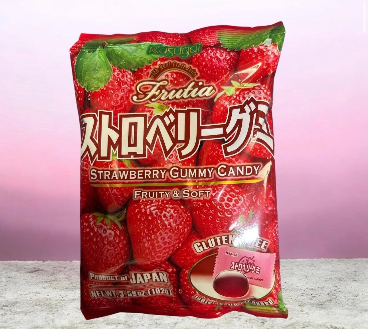 Kasugai Strawberry Gummy 12/102g