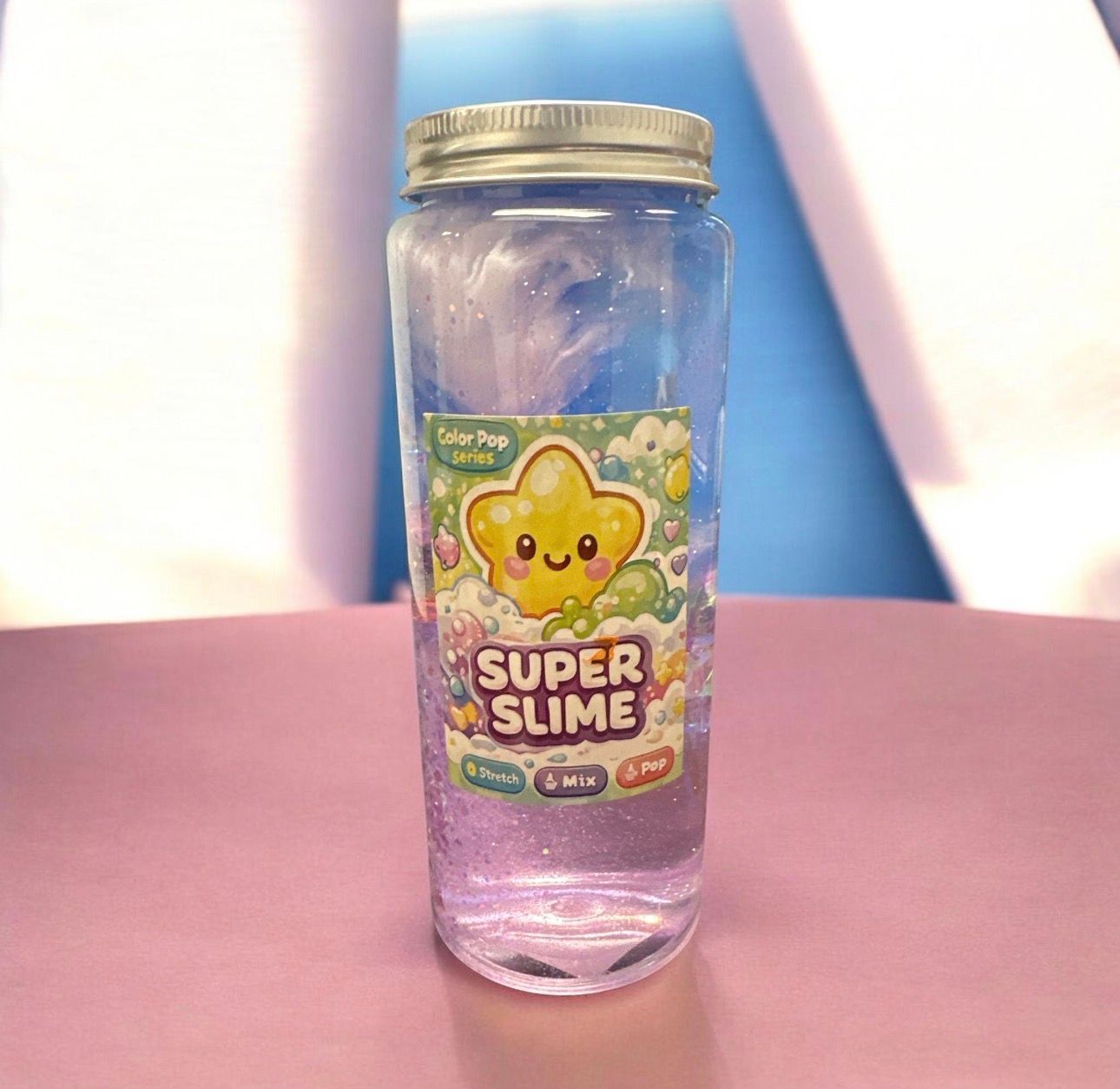 Colorful Magic Slime with Stand (CP-1295) 6ct